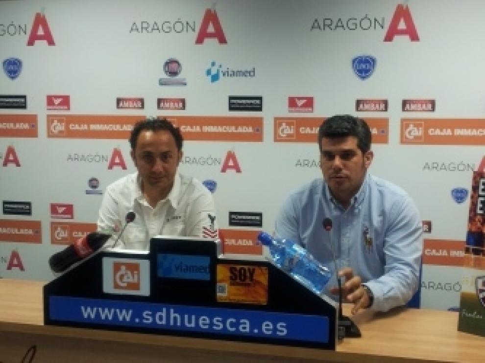 Comparecencia de la directiva del Huesca