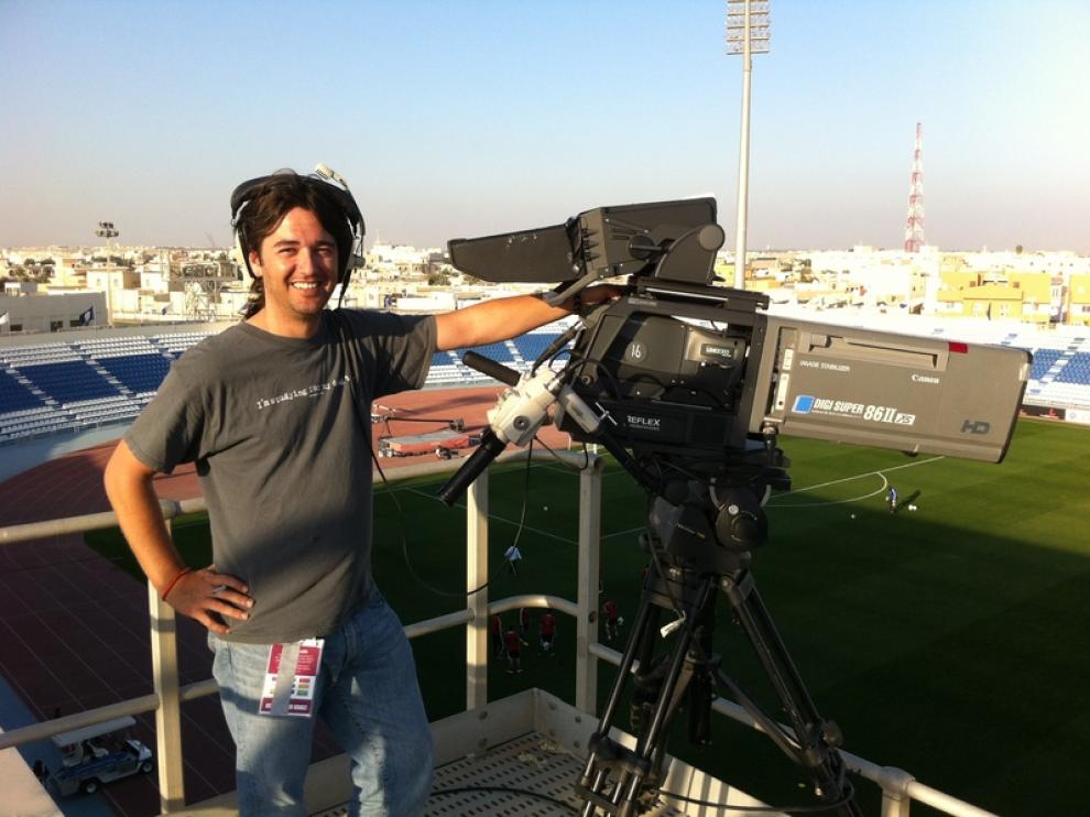 Rafael Agüeras, trabajando en Qatar