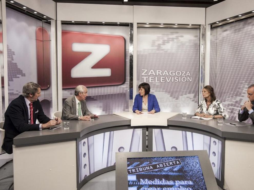 Un momento del debate sobre el empleo en ZTV