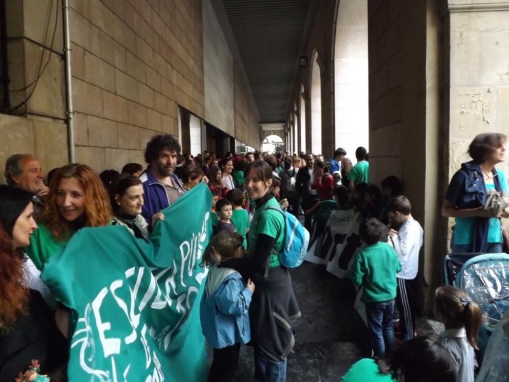 Manifestación contra la Lomce en Huesca
