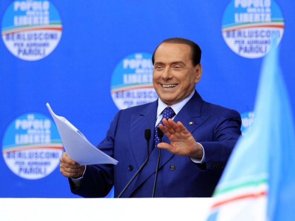 El ex primer ministro conservador italiano Silvio Berlusconi