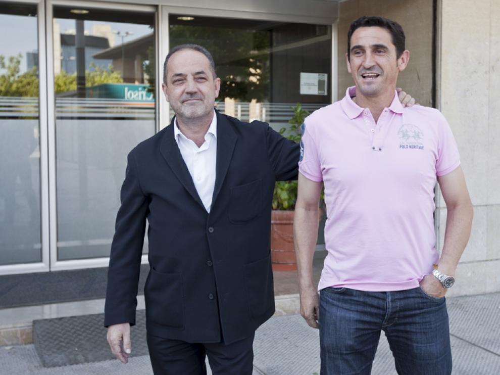 Agapito, con Manolo Jiménez