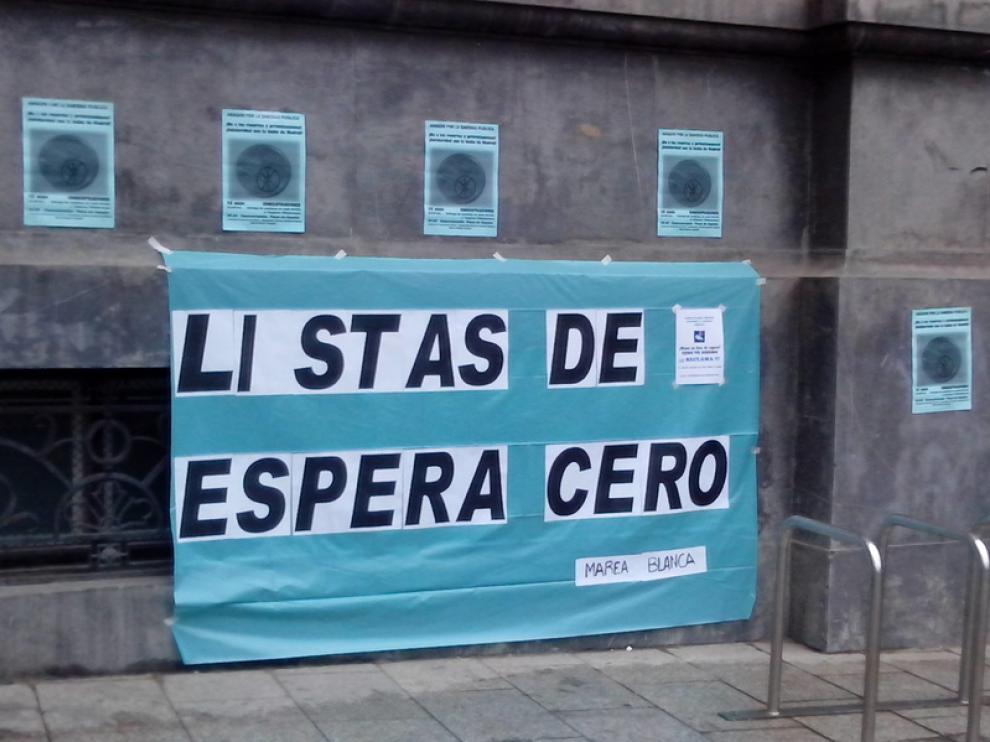 Campaña 'Listas cero' de Marea Blanca