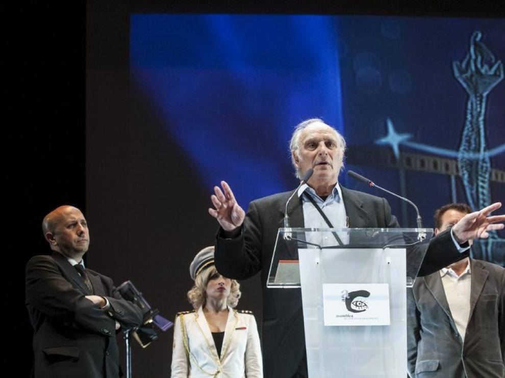 Carlos Saura recibió el Simón de Honor en la Segunda edición de los premios del cine aragonés