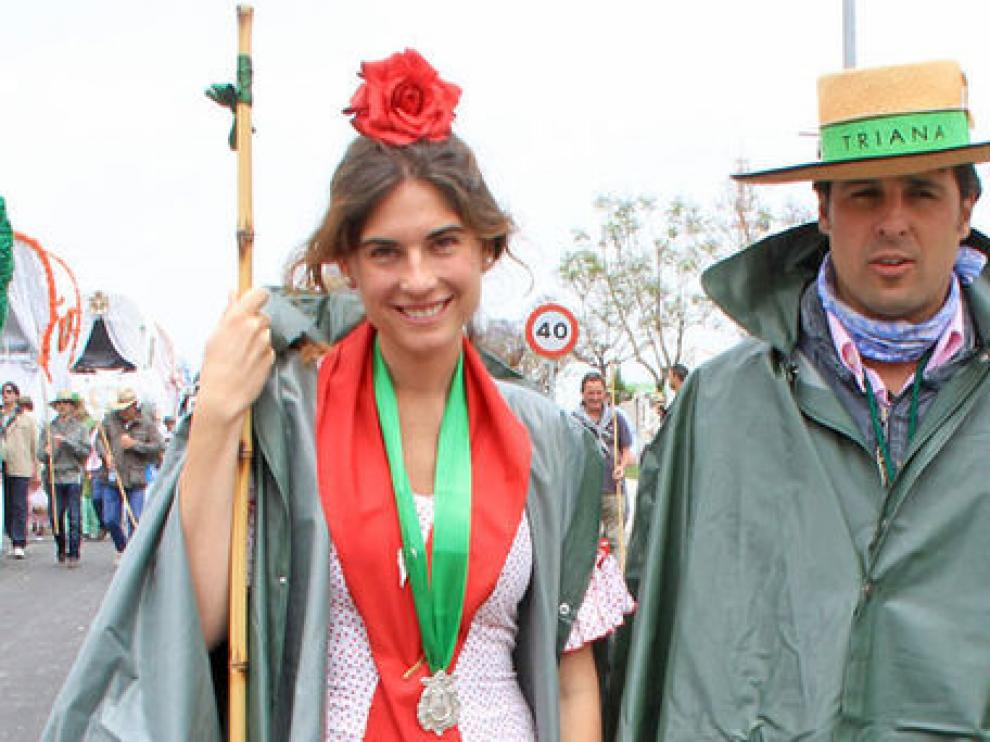 Fran junto a su prometida, Lourdes