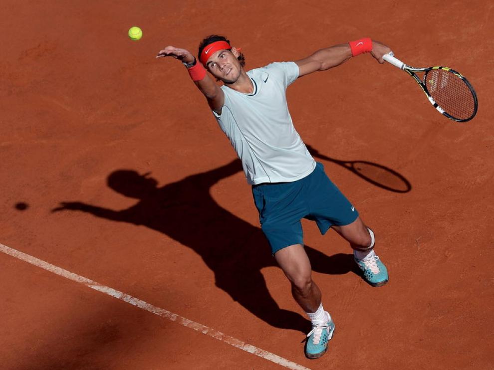 Servicio de Nadal en el duelo con Ferrer