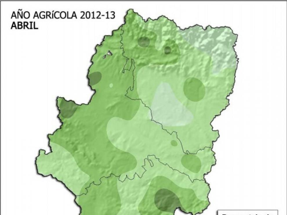 Precipitaciones en Aragón