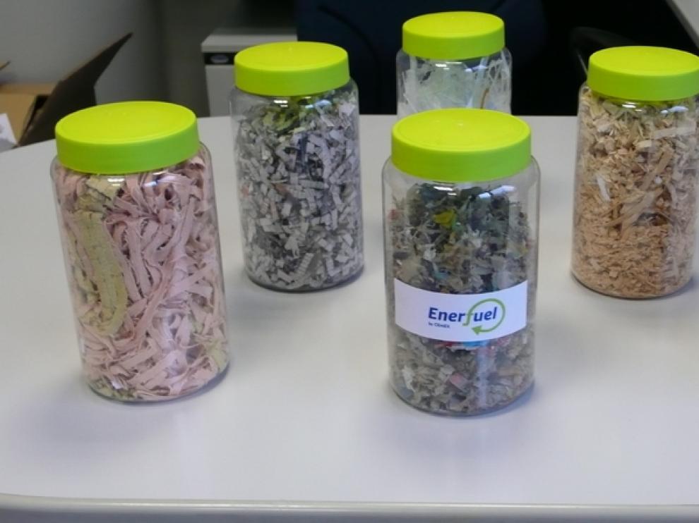 Muestra del combustible de la valorización