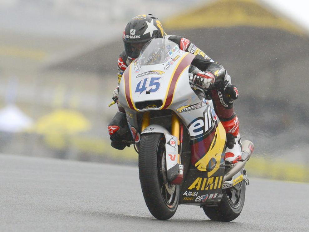 Redding, durante la prueba de Moto2