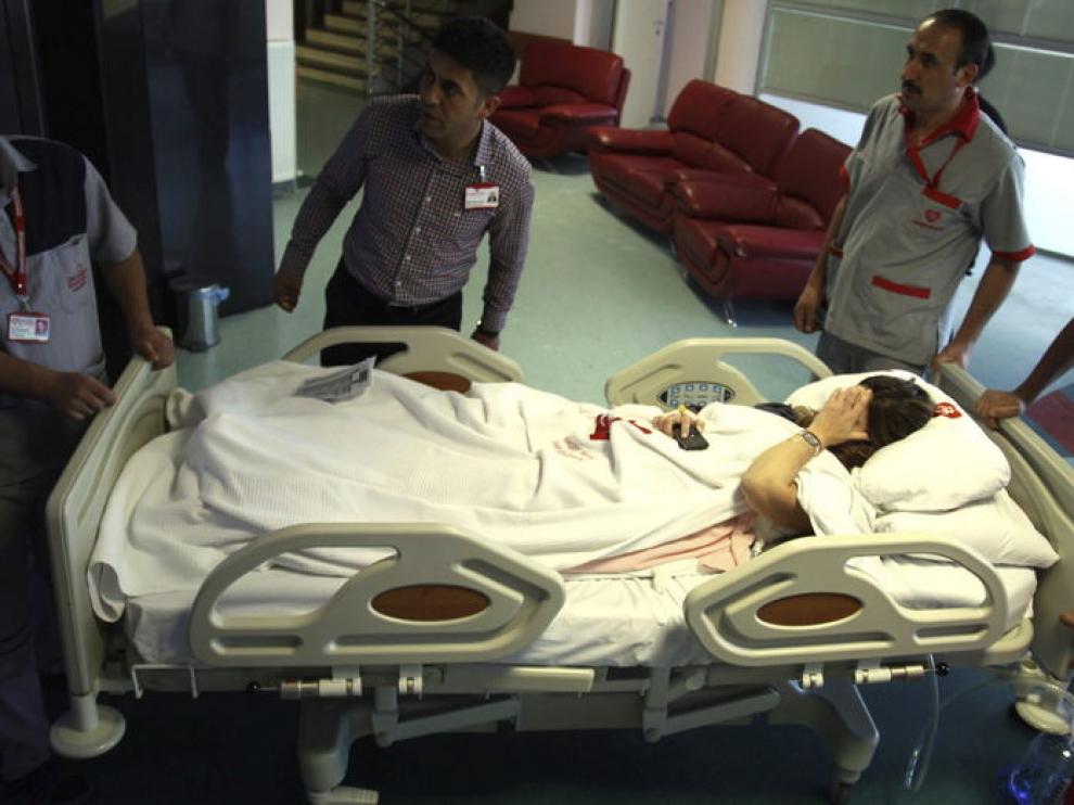 Una herida en el accidente del globo aerostático es atendida en un hospital