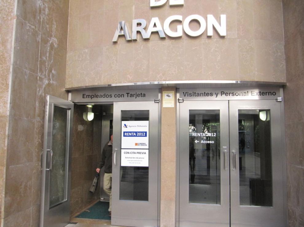 Oficina de la Agencia Tributaria en la plaza Pedro Nolasco de Zaragoza