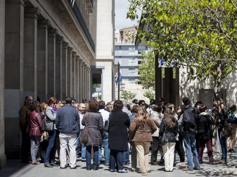 Concentración en los juzgados de Zaragoza