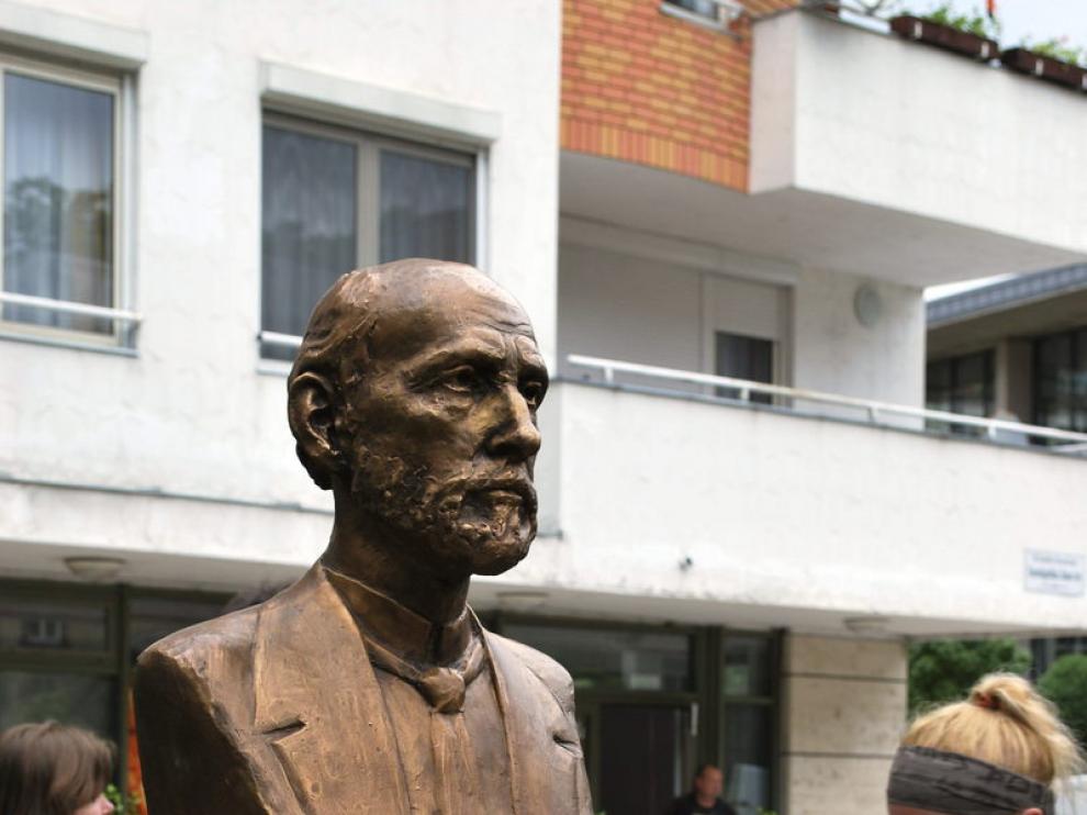 El busto de Ramón y Cajal en Budapest