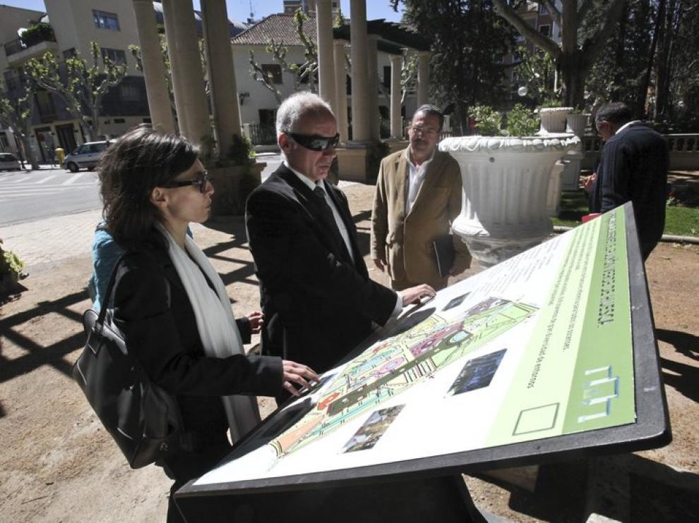 Los carteles permiten conocer el patrimonio del parque.
