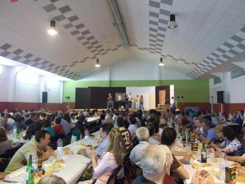 Comida popular en la Feria Agroganadera y Comercial de Torralba, la pasada edición.
