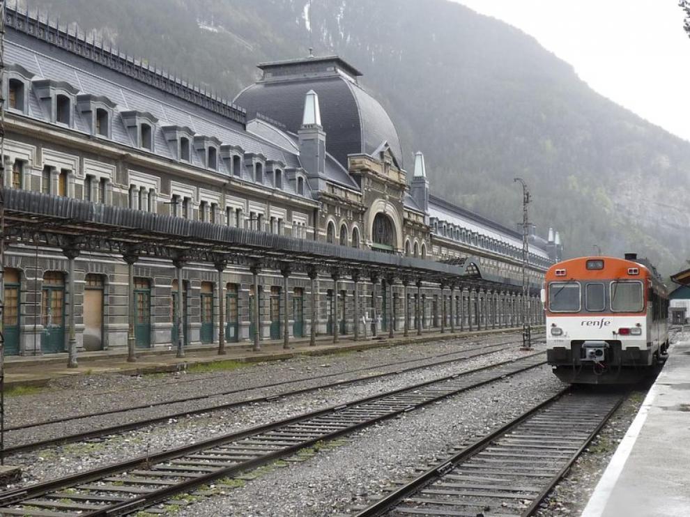 Obras en la Estación de Canfranc
