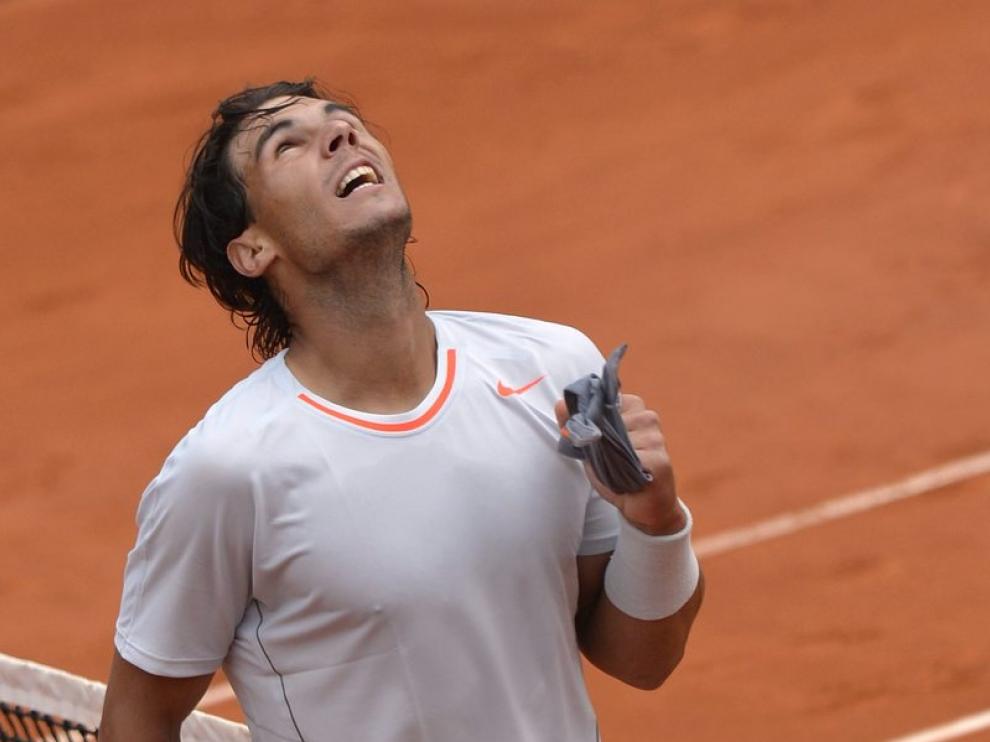 Rafa Nadal celebra su victoria