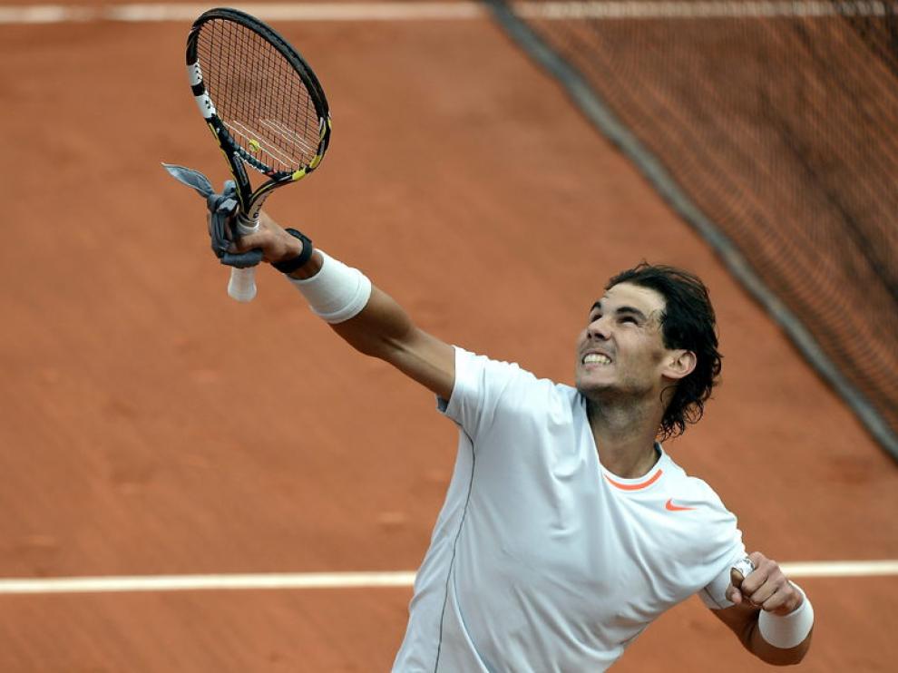Rafa Nadal en su debut frente a Brands