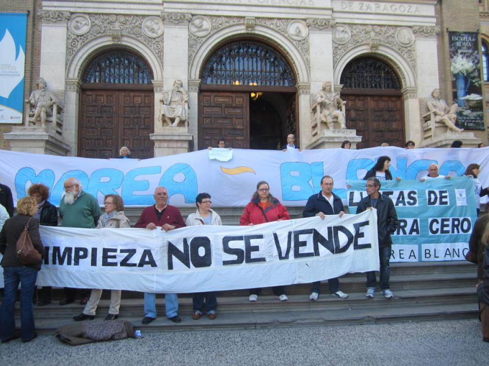 Concentración por la Sanidad Pública en Zaragoza