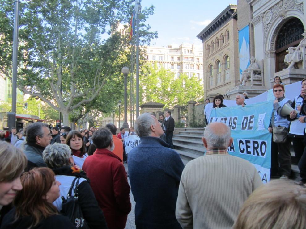 Concentración por la Sanidad Pública en Zaragoza