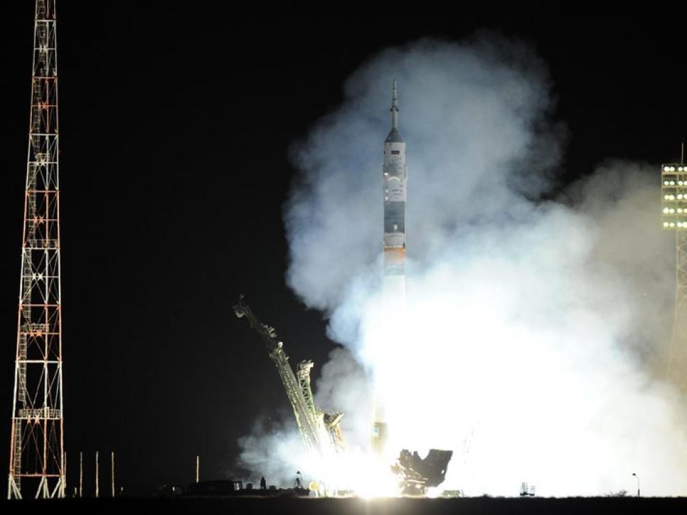 Despegue de la nave rusa Soyuz TMA-09M