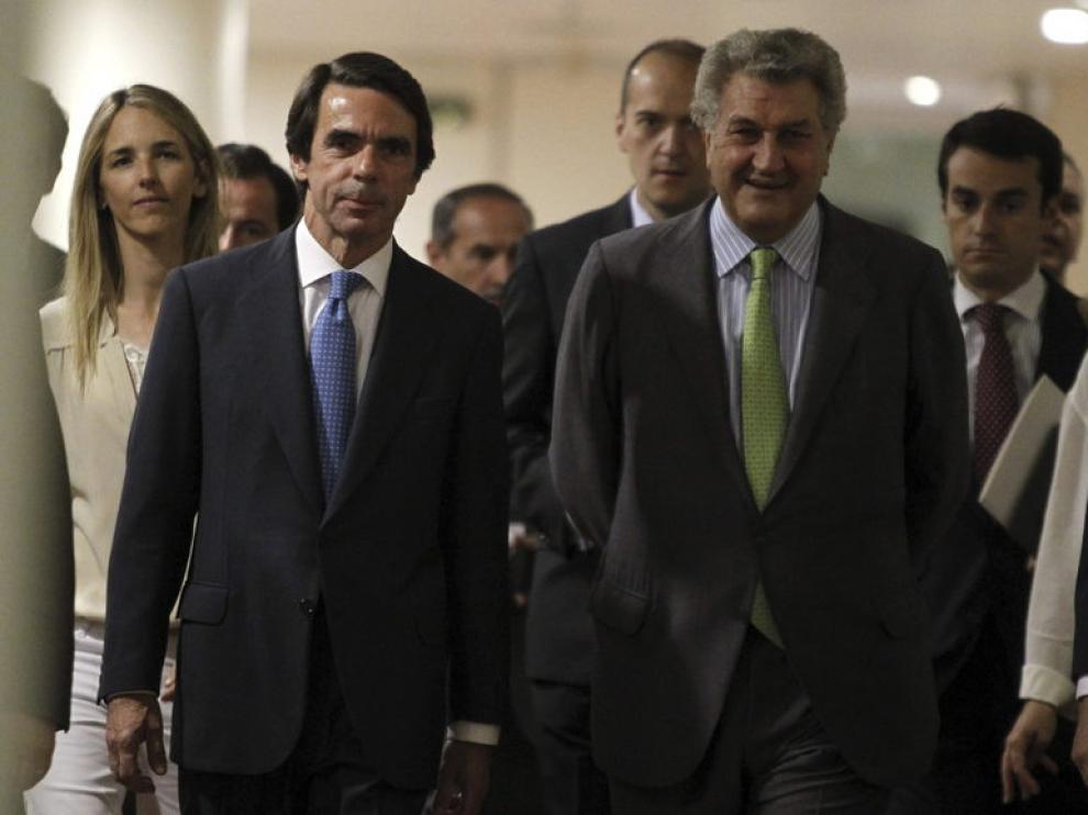 Jose María Aznar y Jesús Posada en una imagen de archivo