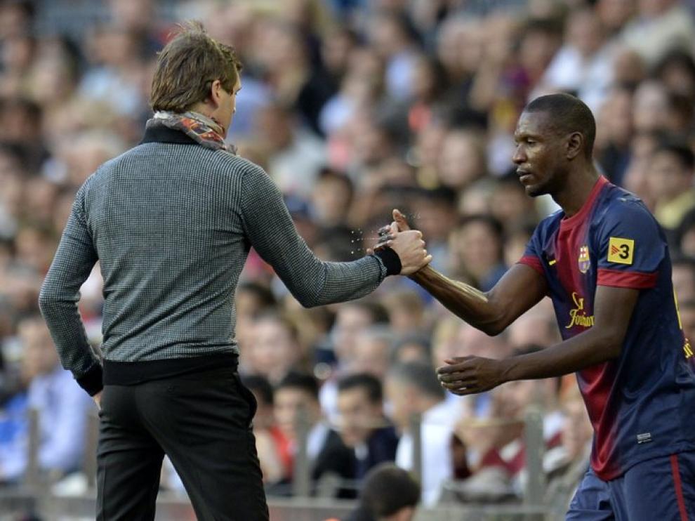 Vilanova saluda a Abidal