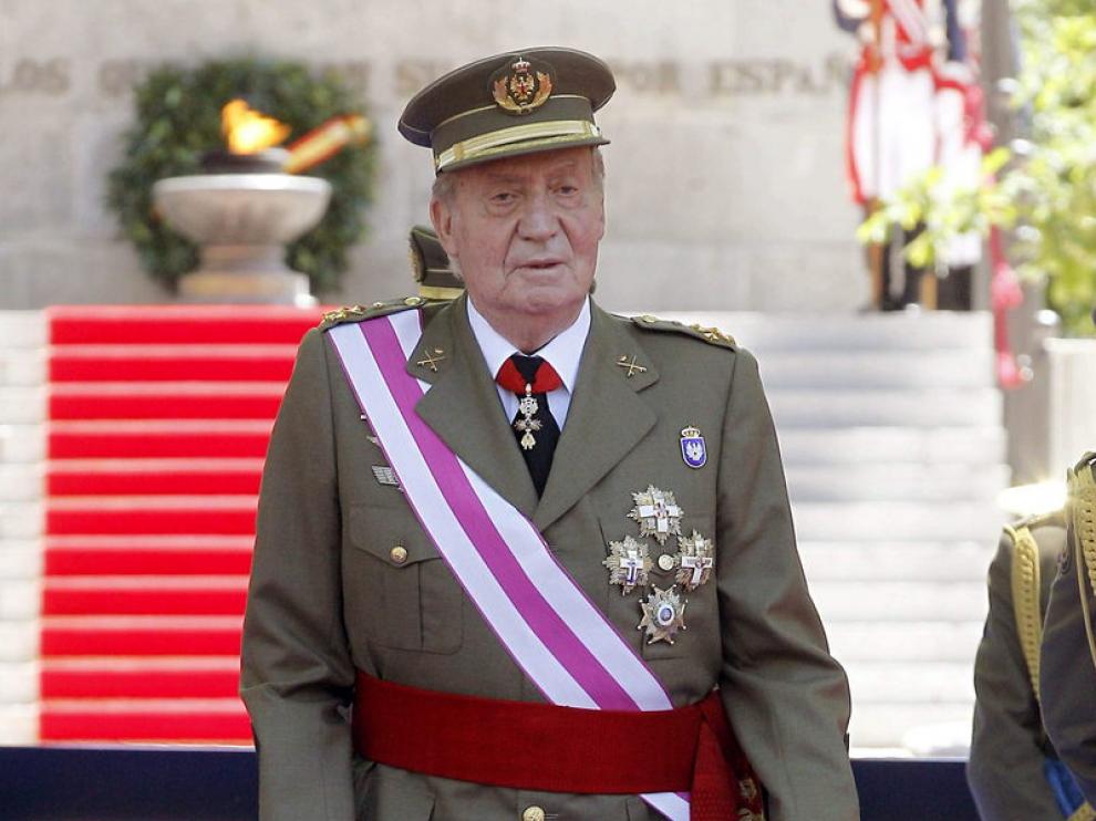 Don Juan Carlos asistió este sábado al acto principal del Día de las Fuerzas Armadas