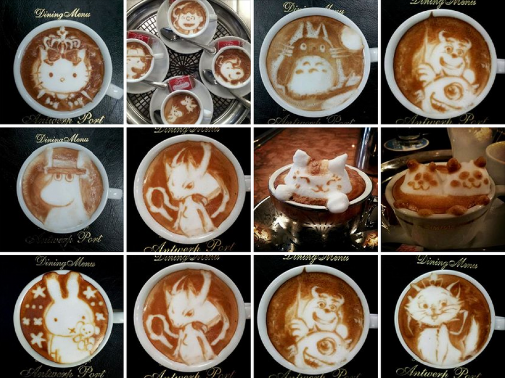 Dibujos en el café hechos por Kazuki Yamamoto