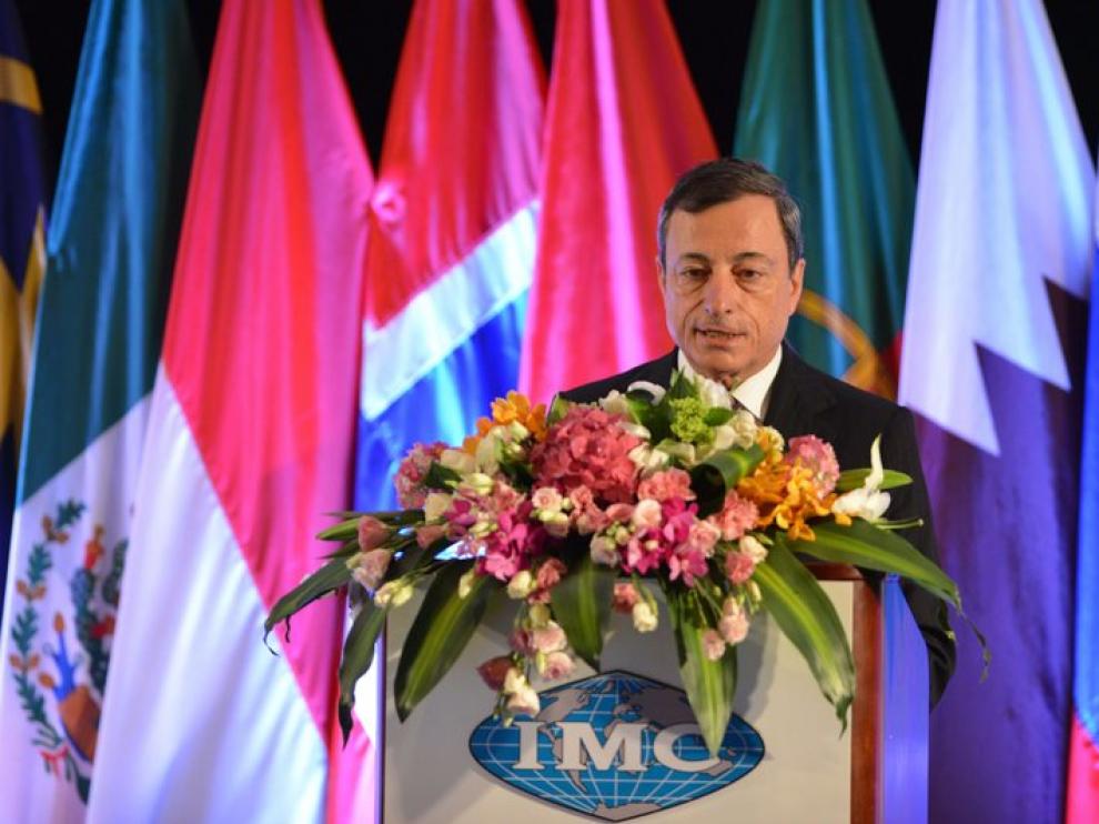 Mario Draghi en Shanghai