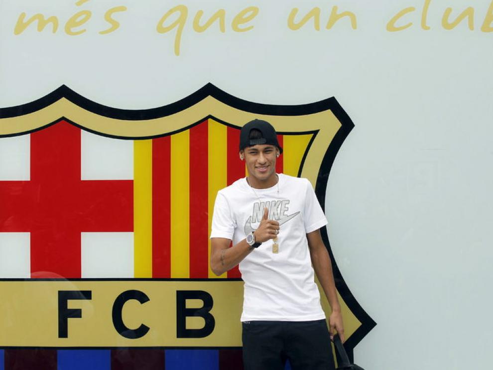 Neymar llega a Barcelona