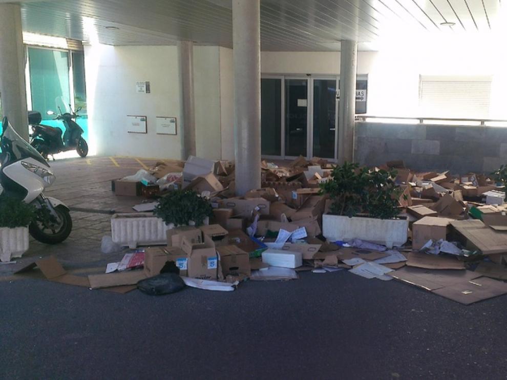 Entrada de Urgencias del Miguel Servet esta semana