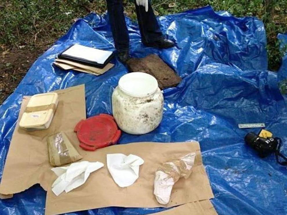 Los materiales encontrados en el zulo de los GRAPO