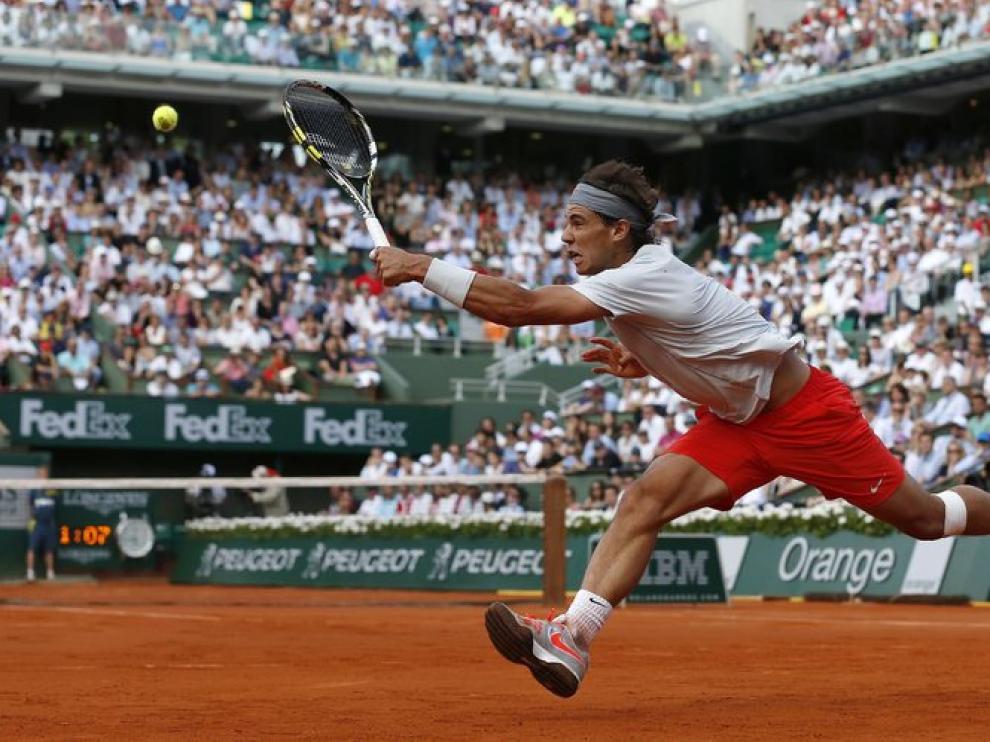 Nadal, en su partido ante Wawrinka