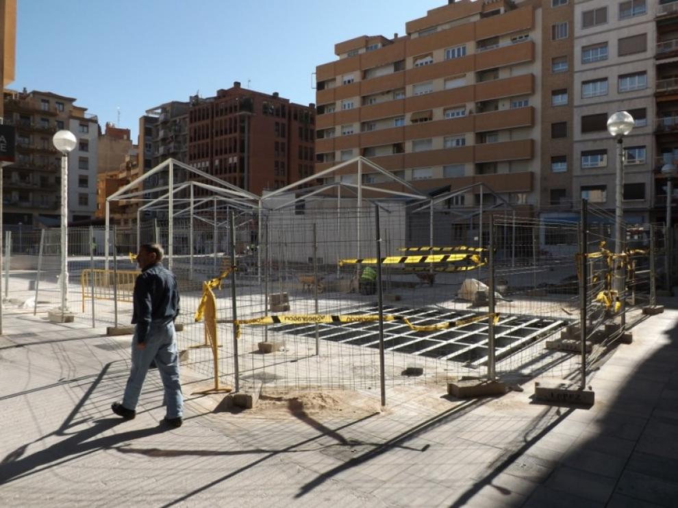 Obras del aparcamiento de San Antonio