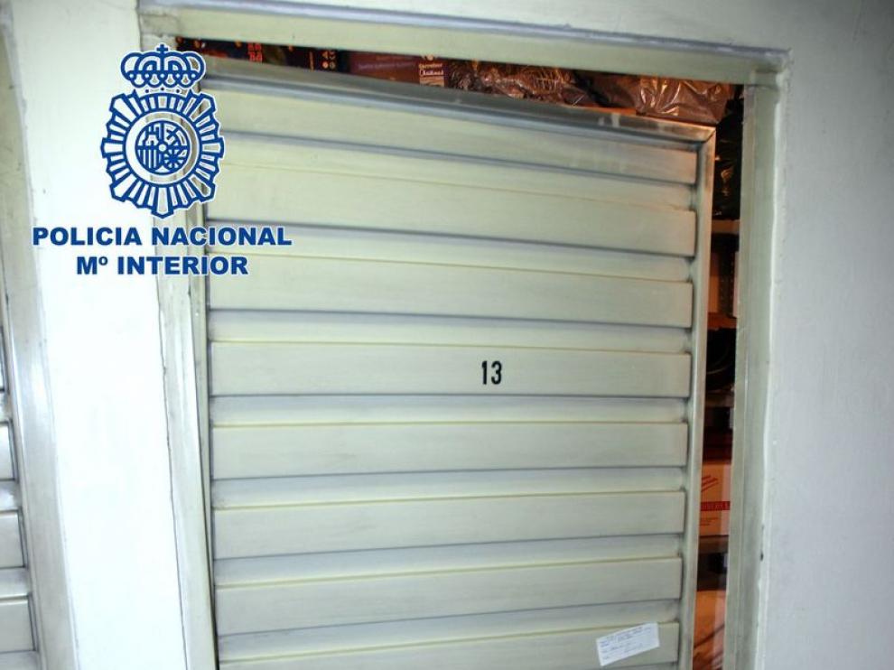 Imagen de uno de los trasteros robados