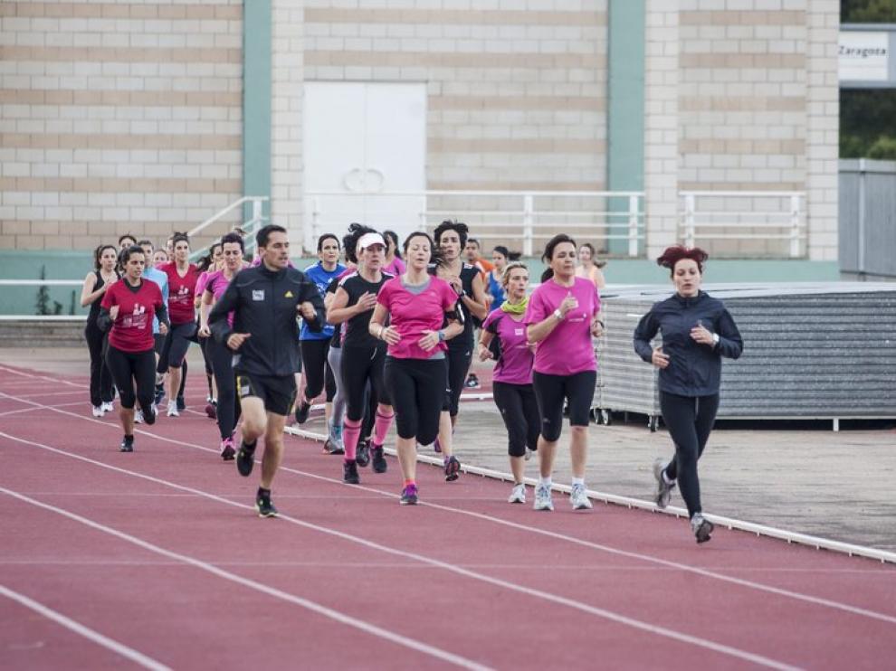 Entrenamiento en el Centro Deportivo Municipal de La Granja