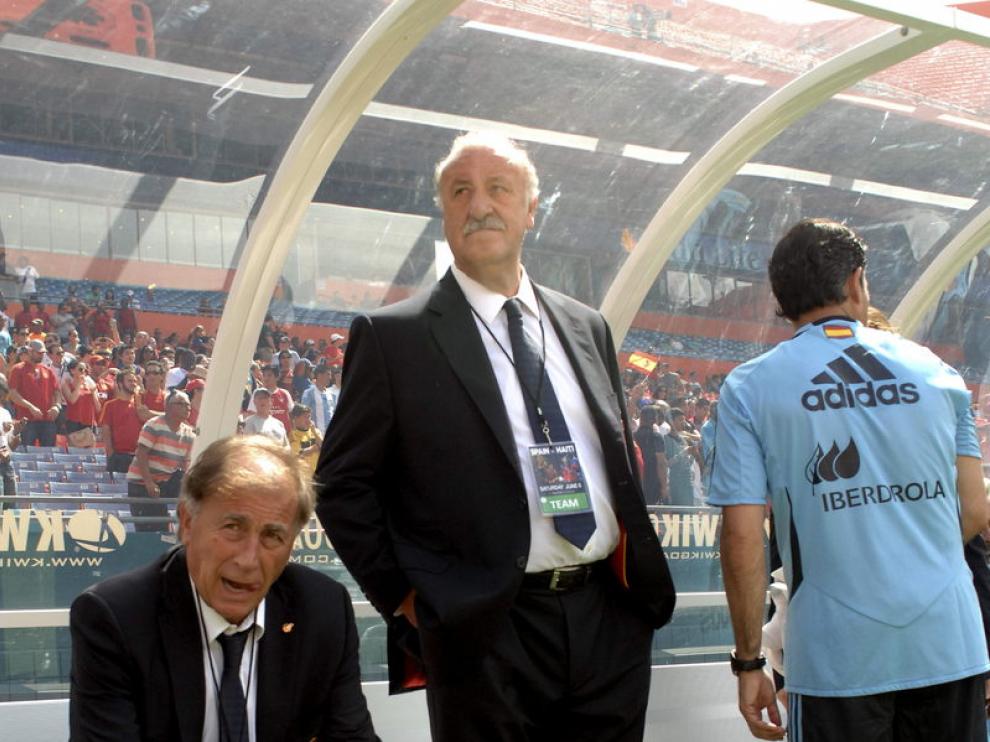 Del Bosque, en el partido con Haití