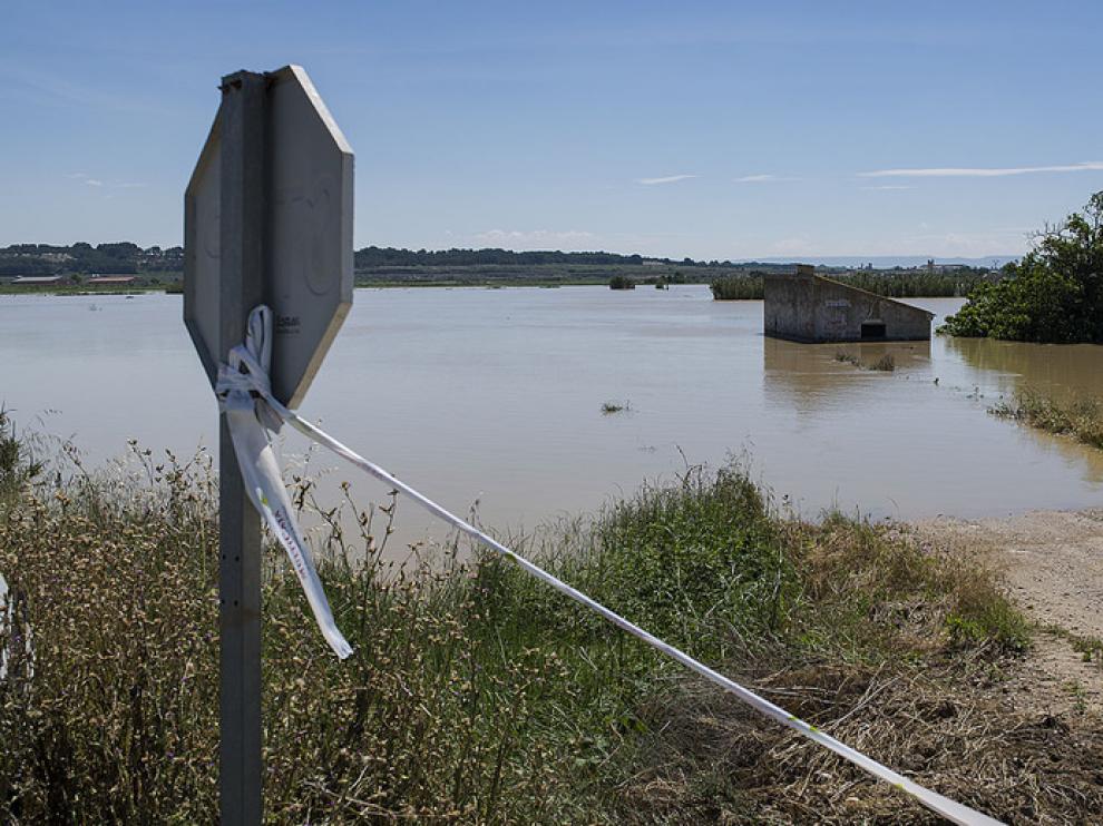 Crecida del Ebro en Novillas, Pradilla Gallur y Boquiñeni