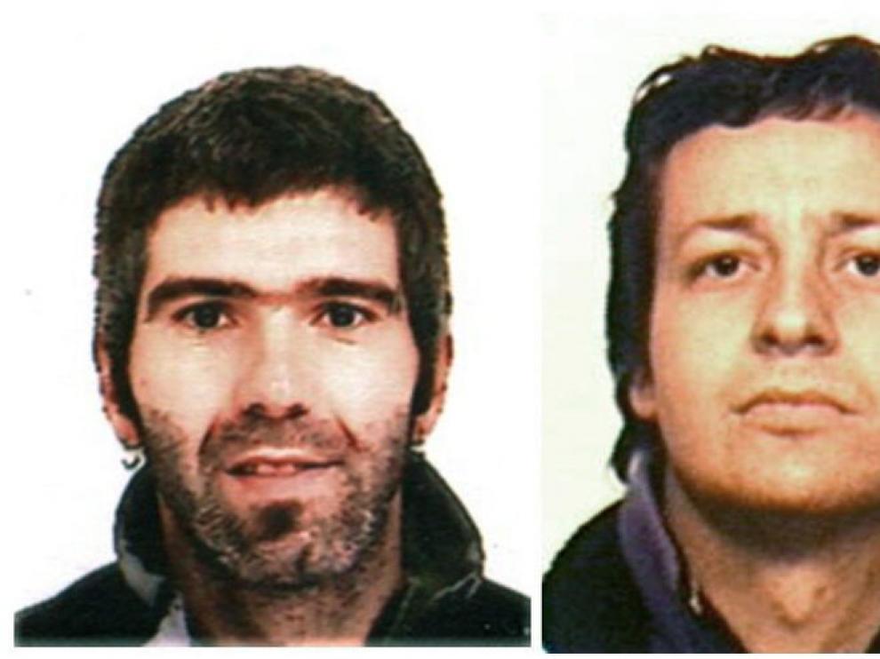 Los etarras Jon Lizarribar Lasarte, de 36 años, y Rubén Gelbentzu González, de 35