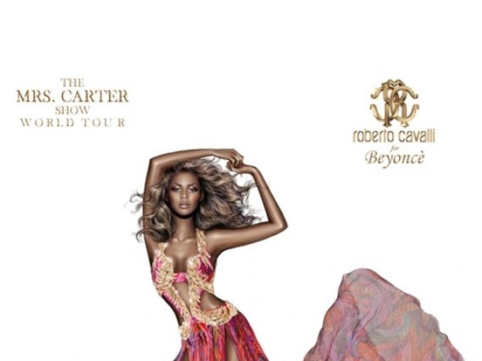Imagen de Beyoncé presentada por la marca Cavalli
