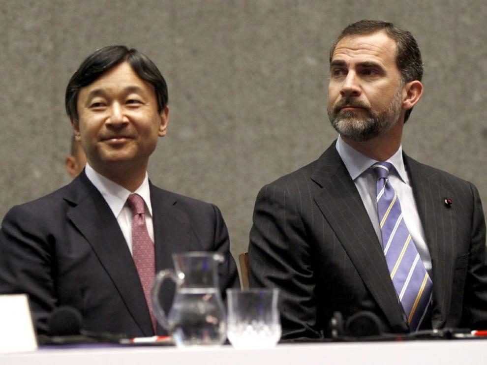El Príncipe de Asturias y el Príncipe heredero de Japón, Naruhito