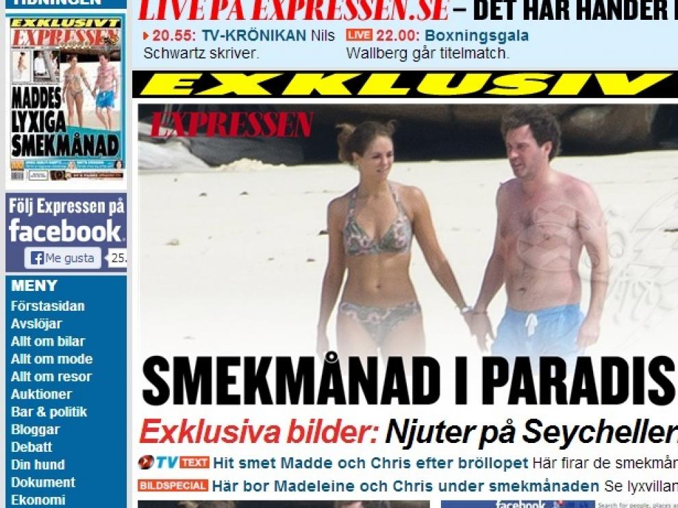 El periódico sueco Expressen ha publicado fotos de la pareja
