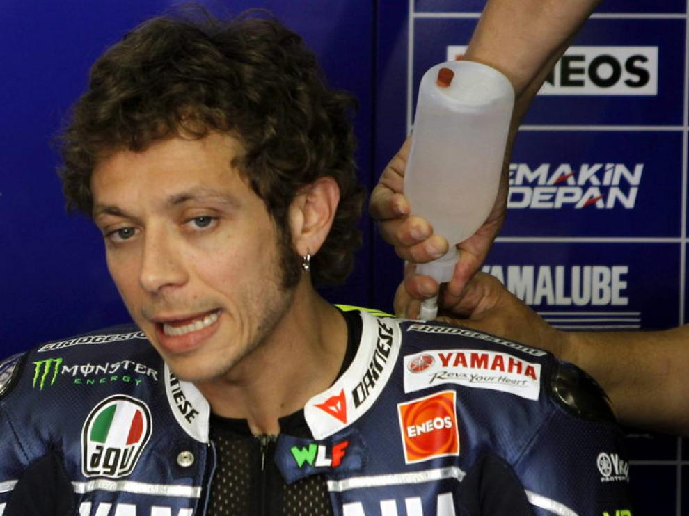 Rossi consigue los mejores resultados en los entrenamientos.