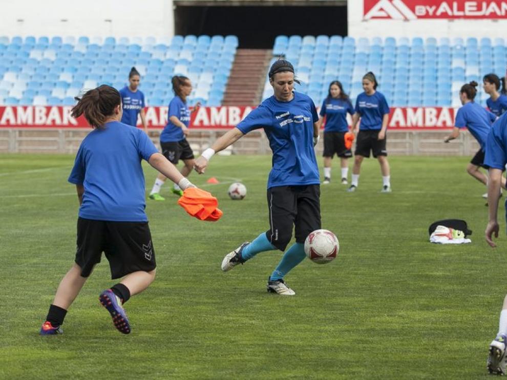 El Prainsa se entrenó el jueves en La Romareda