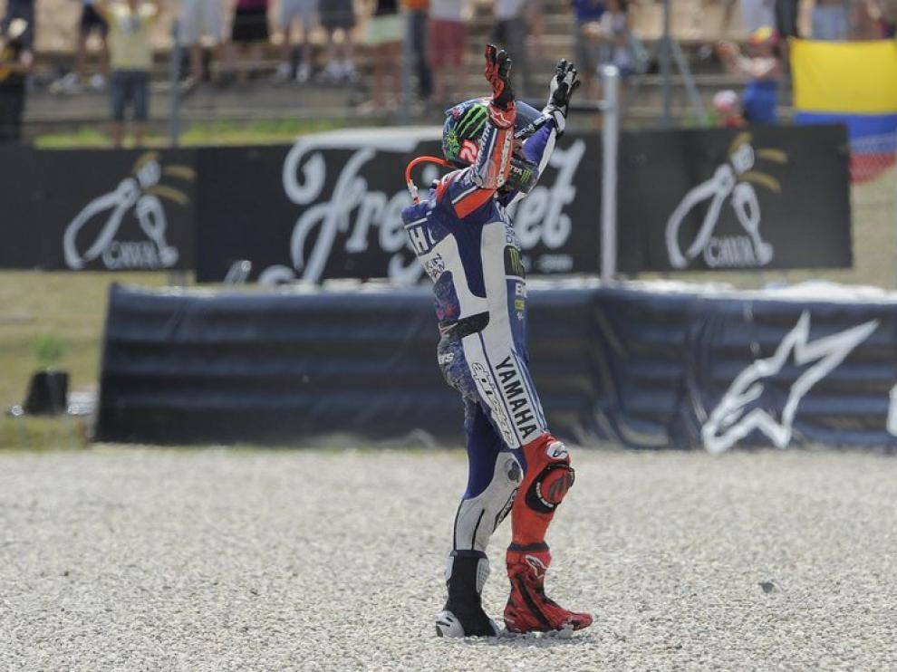 Lorenzo celebra su vitoria
