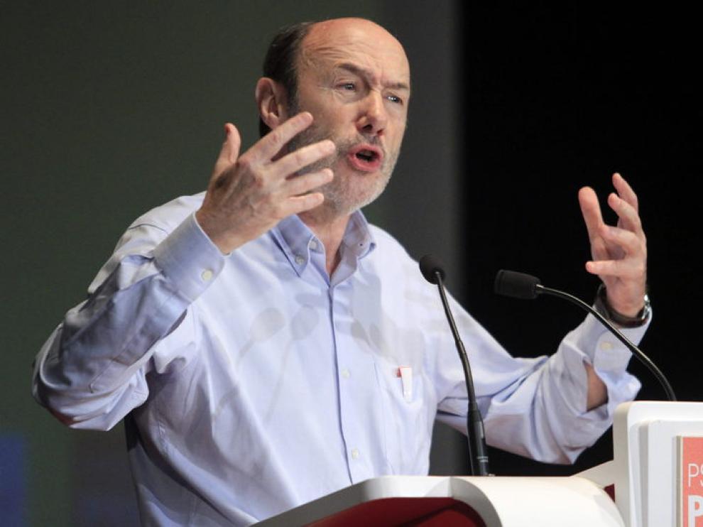 Rubalcaba, en la clausura de la II Convención de la Ciudad de Madrid