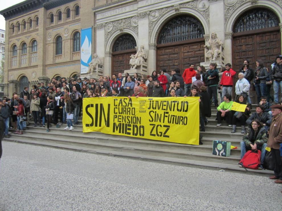 Protesta contra la precariedad laboral