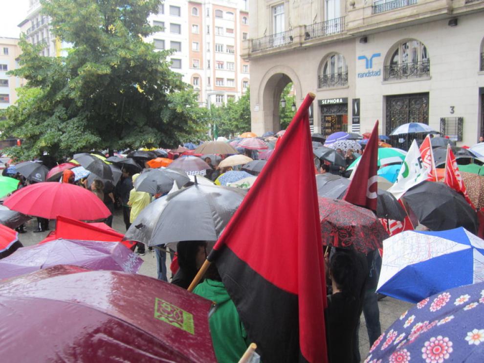 Concentración por la Educación en Zaragoza
