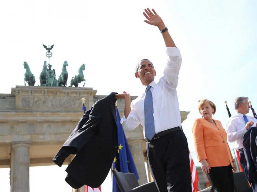 Obama ha dado un discurso multitudinario en Berlín